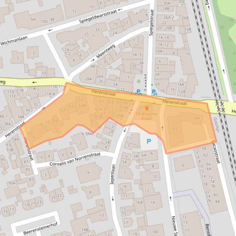 Kaart van postcodegebied 1406PA.