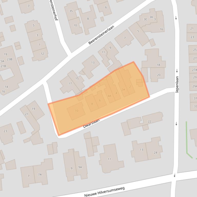 Kaart van postcodegebied 1406PP.