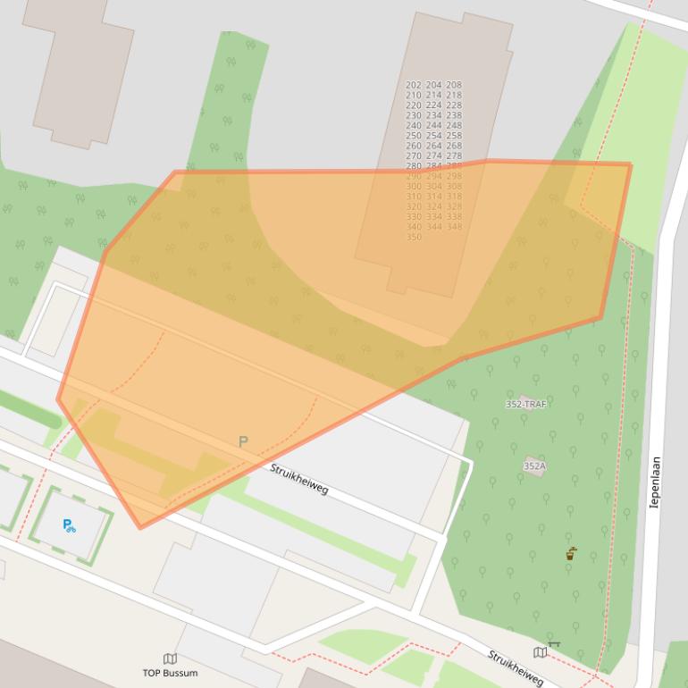Kaart van postcodegebied 1406RE.