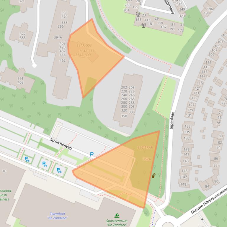 Kaart van postcodegebied 1406RG.