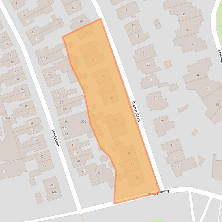 Kaart van postcodegebied 1406RT.