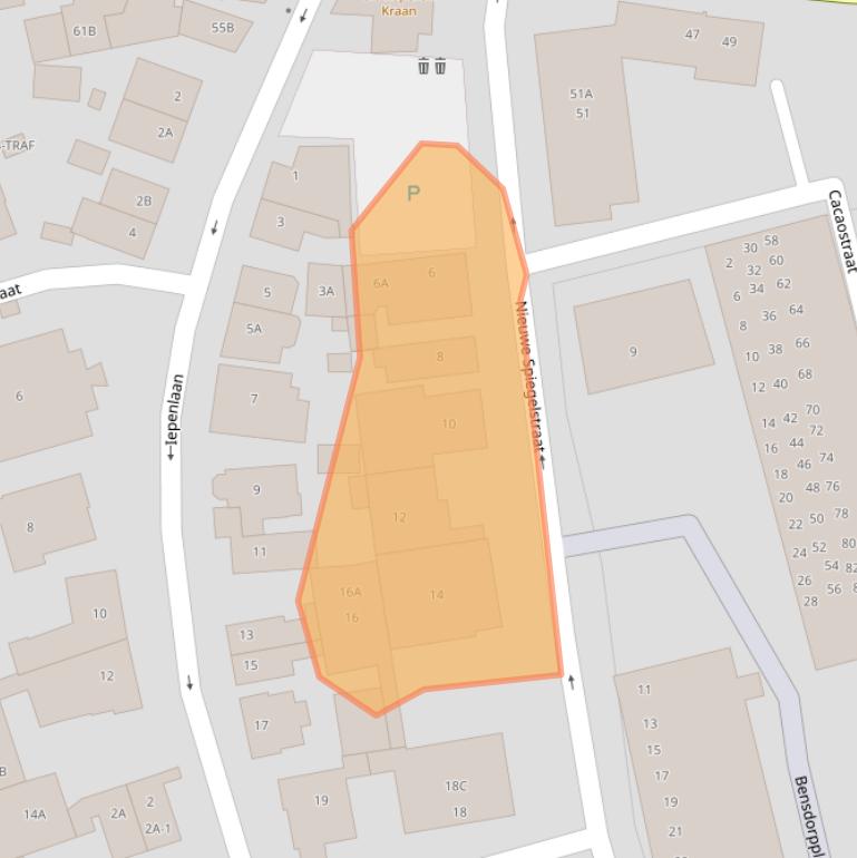 Kaart van postcodegebied 1406SH.