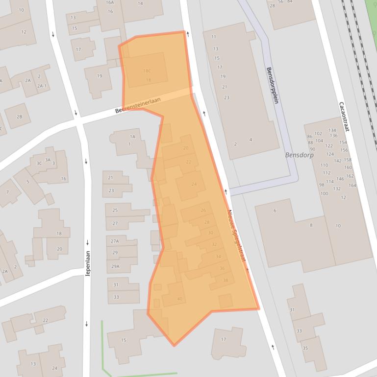 Kaart van postcodegebied 1406SJ.