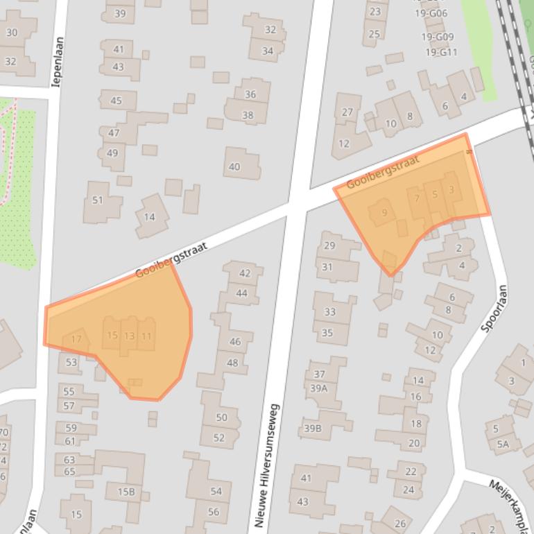 Kaart van postcodegebied 1406SK.