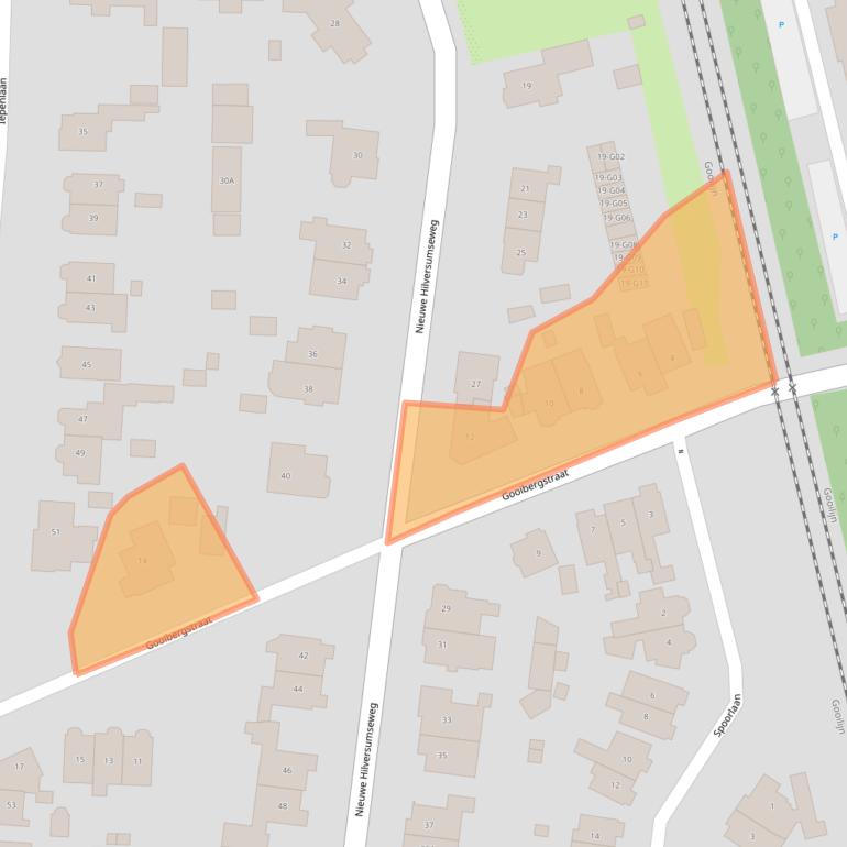 Kaart van postcodegebied 1406SL.