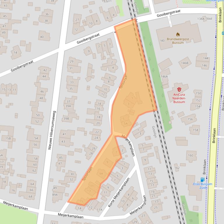 Kaart van postcodegebied 1406SR.