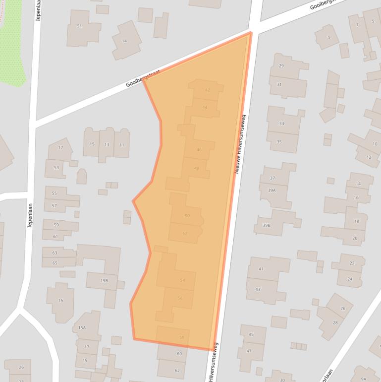 Kaart van postcodegebied 1406TH.