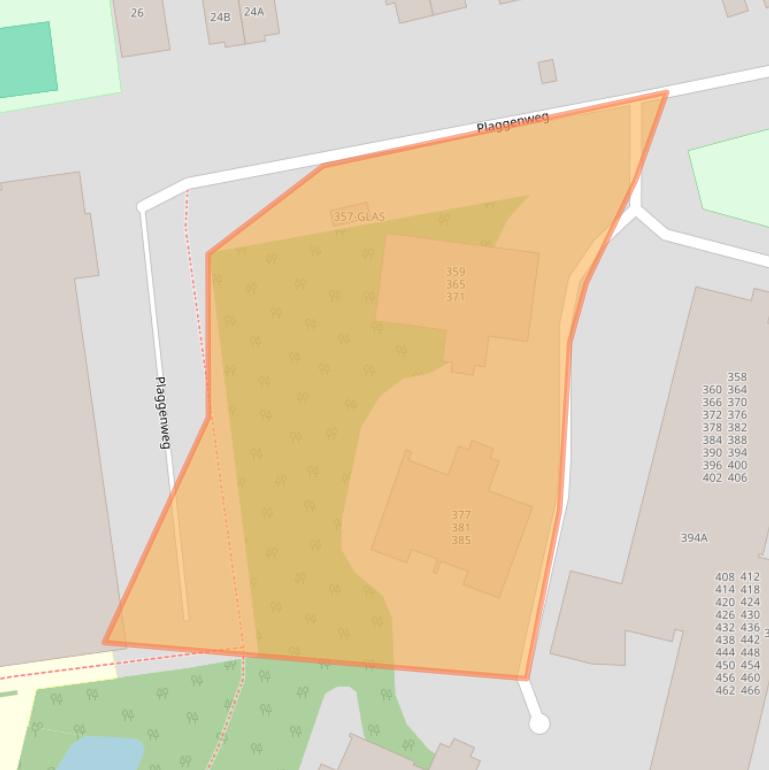 Kaart van postcodegebied 1406TT.