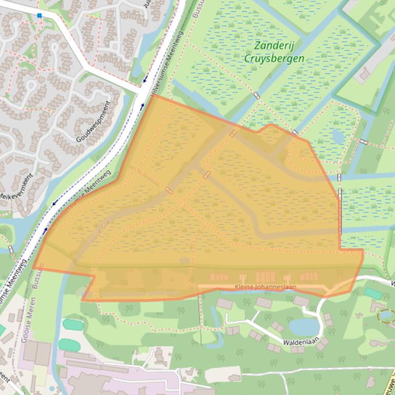 Kaart van postcodegebied 1406TW.