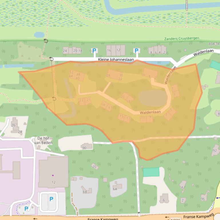 Kaart van postcodegebied 1406TX.