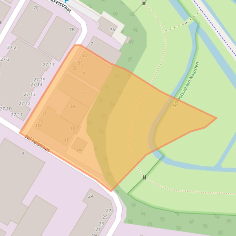 Kaart van postcodegebied 1411AB.