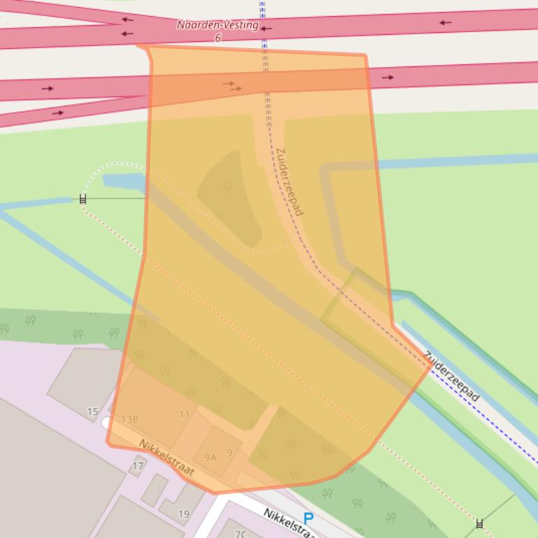 Kaart van postcodegebied 1411AD.