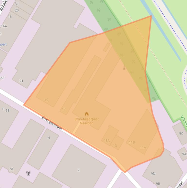 Kaart van postcodegebied 1411AP.