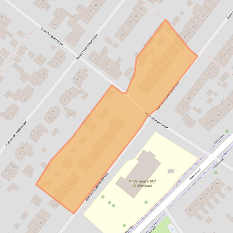 Kaart van postcodegebied 1411BB.