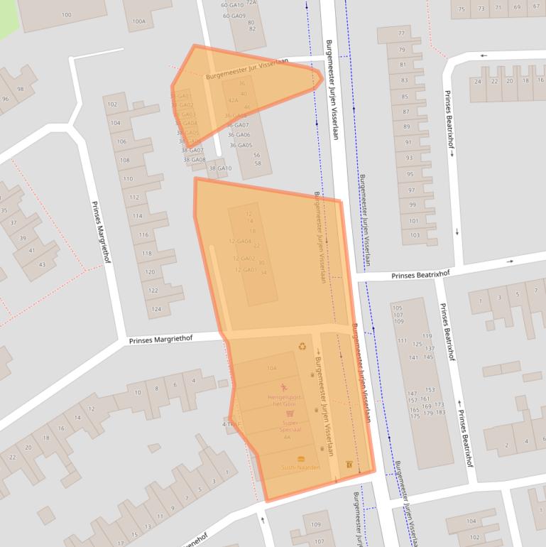 Kaart van postcodegebied 1411BS.
