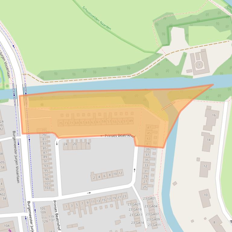 Kaart van postcodegebied 1411CG.