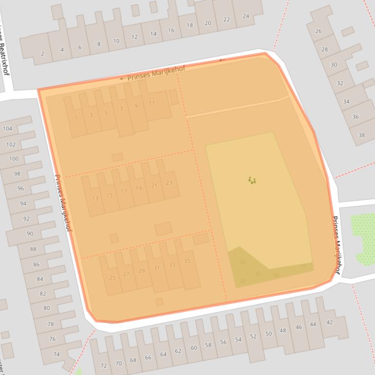 Kaart van postcodegebied 1411CL.