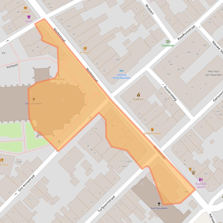 Kaart van postcodegebied 1411CX.