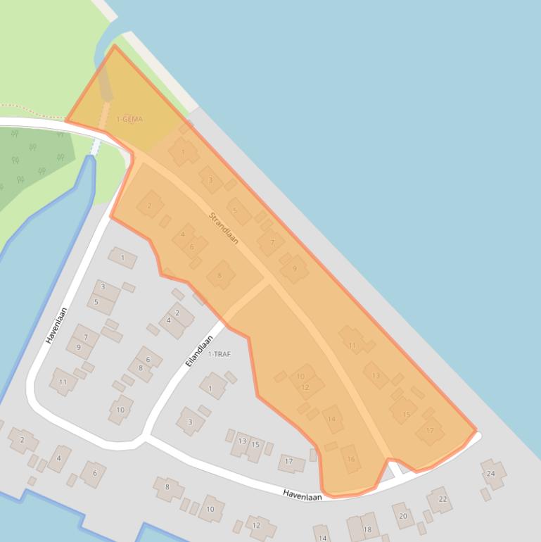 Kaart van postcodegebied 1411DG.