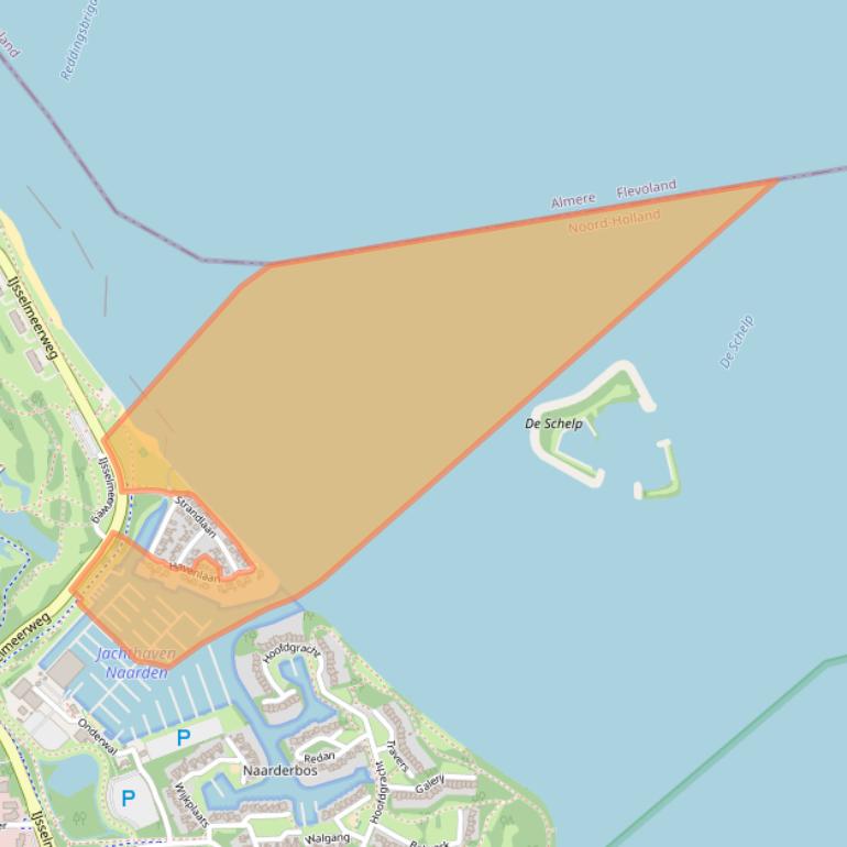 Kaart van postcodegebied 1411DH.