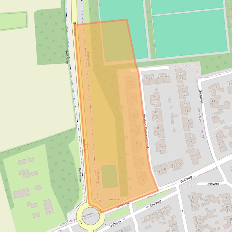 Kaart van postcodegebied 1411DV.