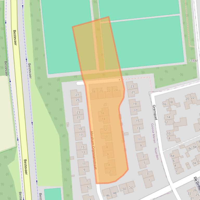 Kaart van postcodegebied 1411DW.