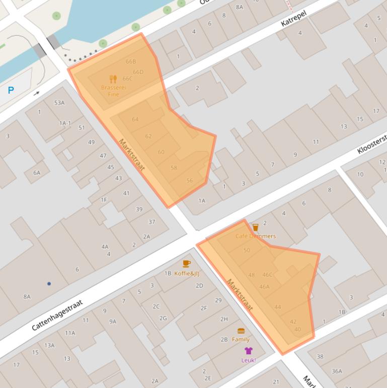 Kaart van postcodegebied 1411EB.