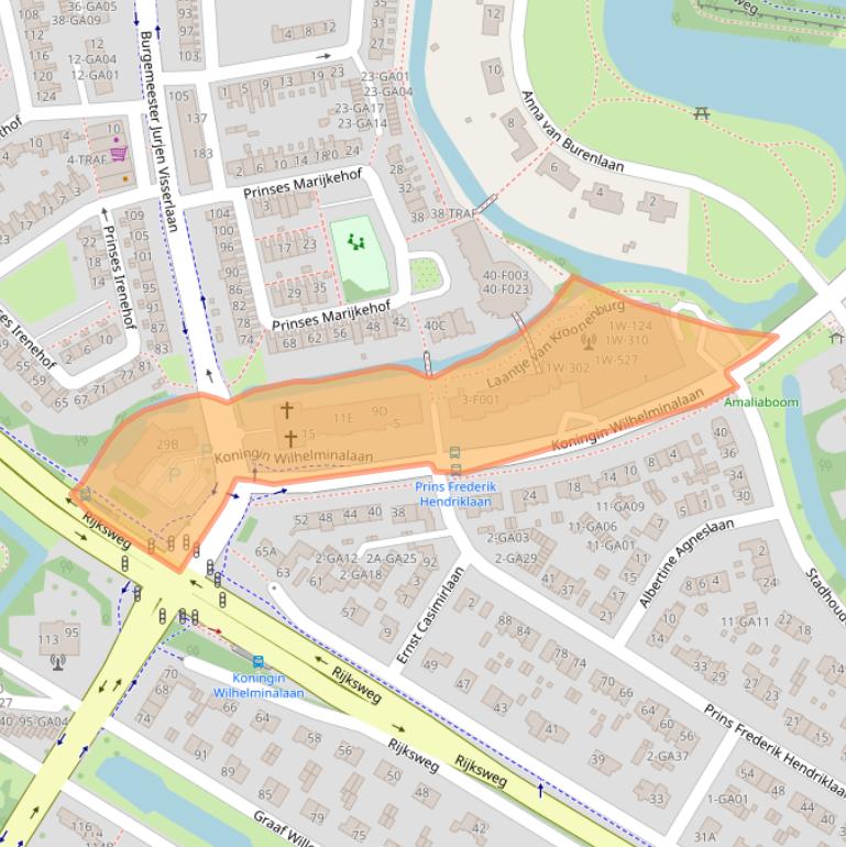 Kaart van postcodegebied 1411EL.