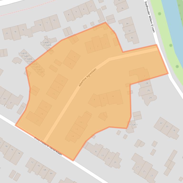 Kaart van postcodegebied 1411ES.