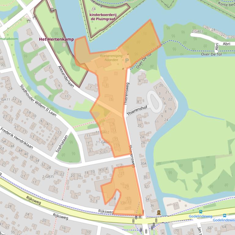 Kaart van postcodegebied 1411EW.