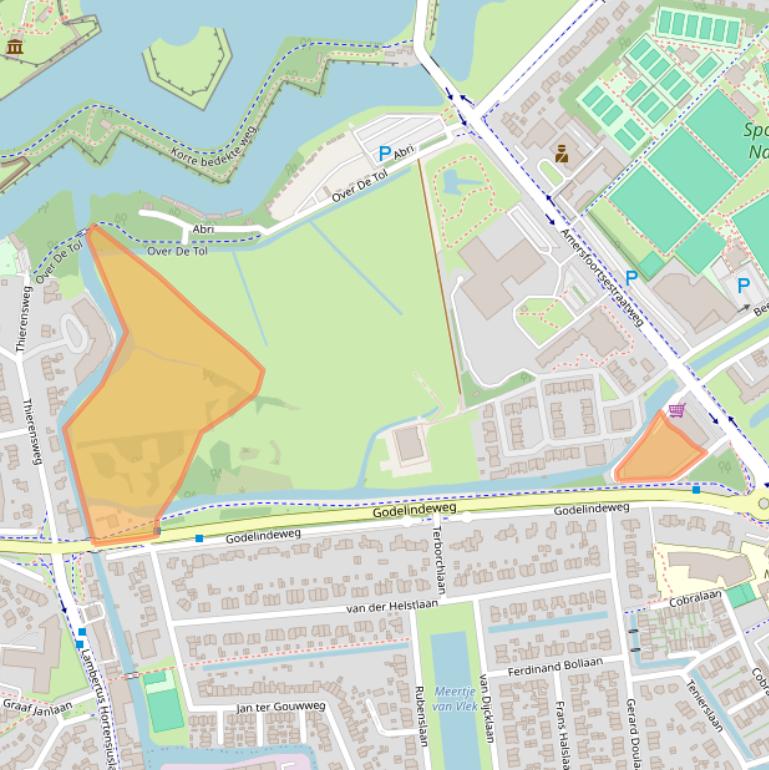 Kaart van postcodegebied 1411GG.