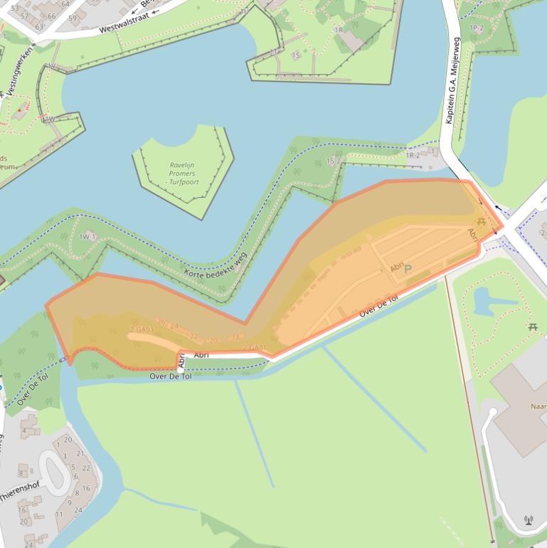 Kaart van postcodegebied 1411GJ.