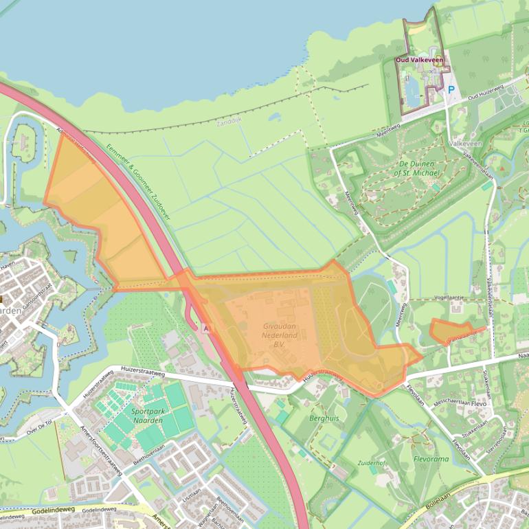 Kaart van postcodegebied 1411GP.