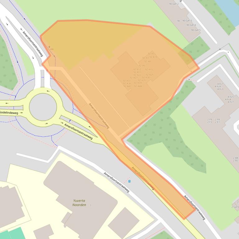 Kaart van postcodegebied 1411HH.