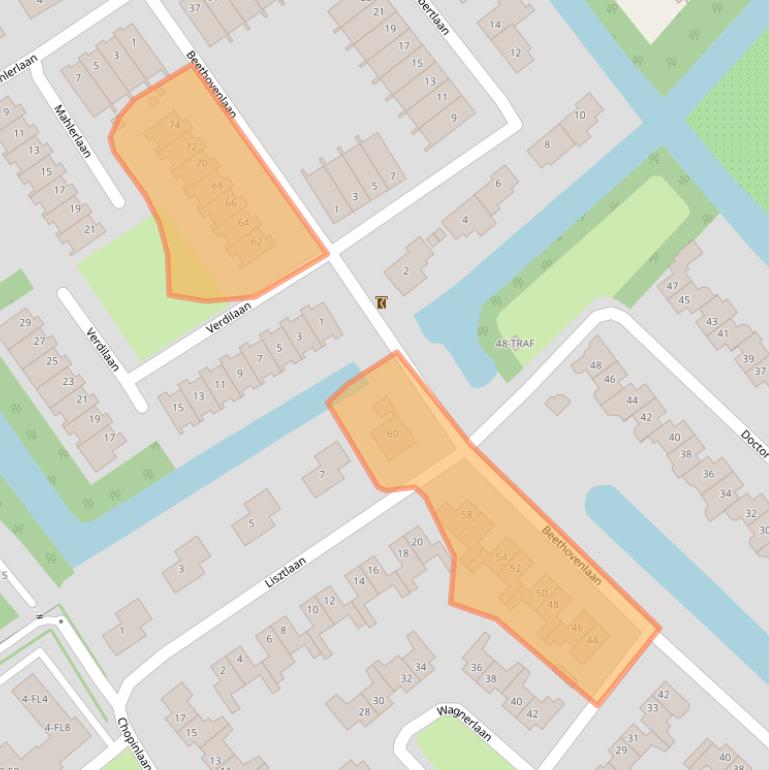 Kaart van postcodegebied 1411HT.