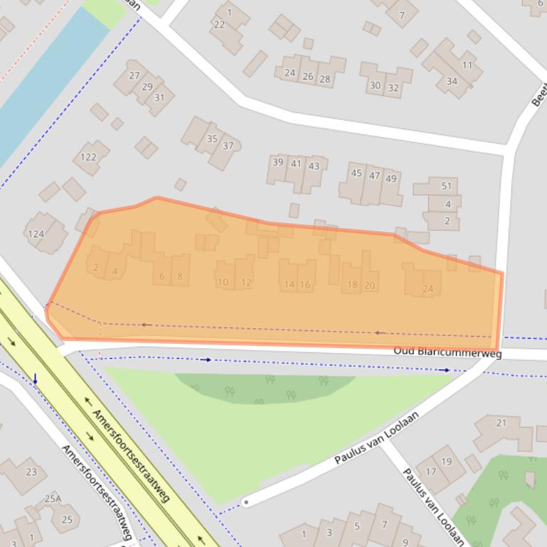 Kaart van postcodegebied 1411JS.