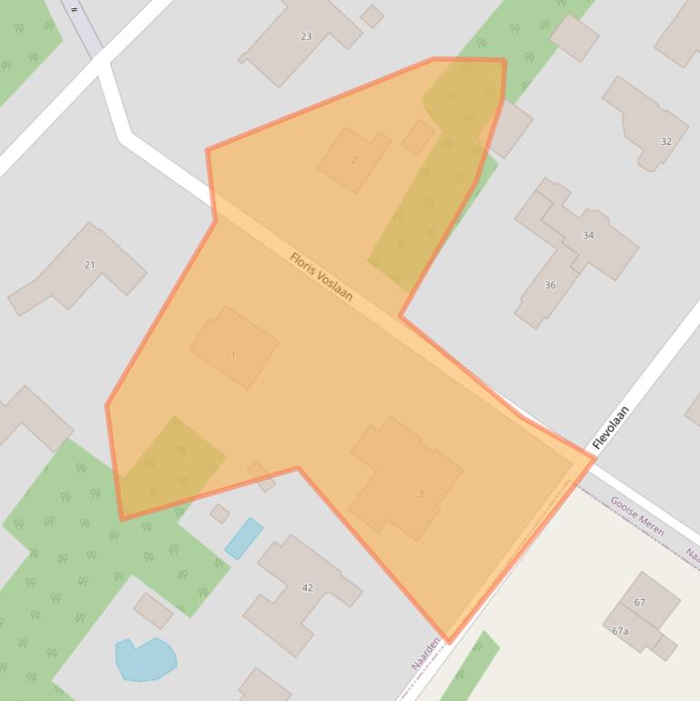 Kaart van postcodegebied 1411KB.