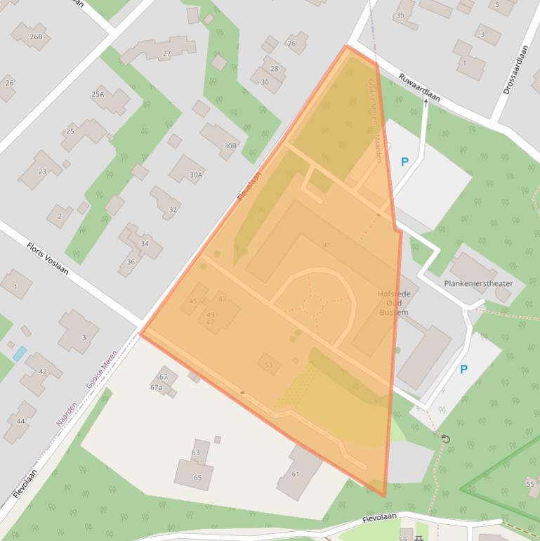 Kaart van postcodegebied 1411KC.