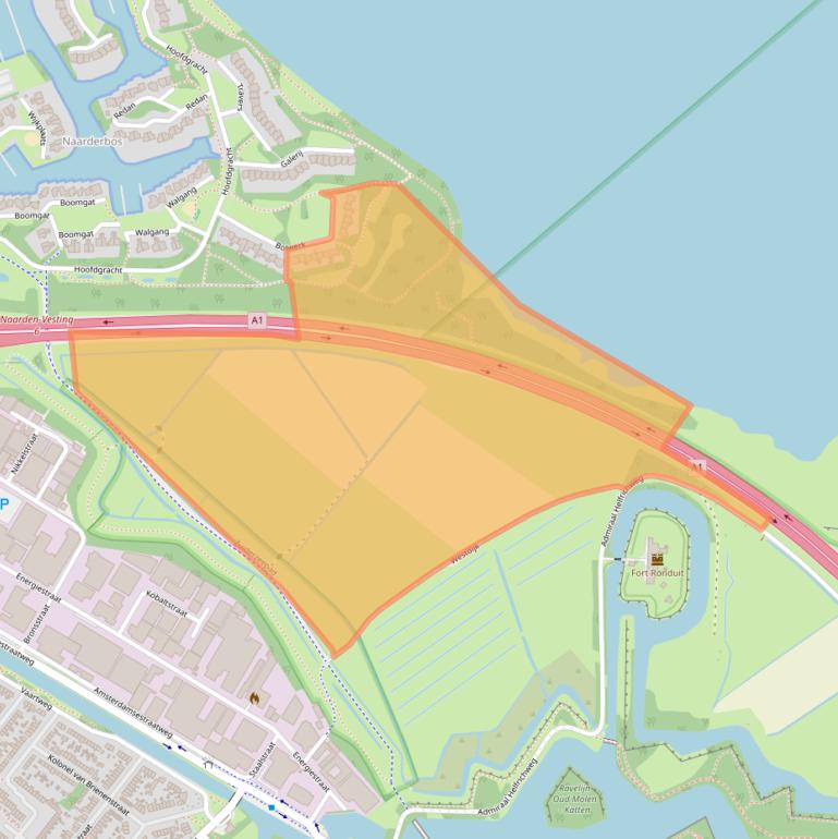 Kaart van postcodegebied 1411LK.