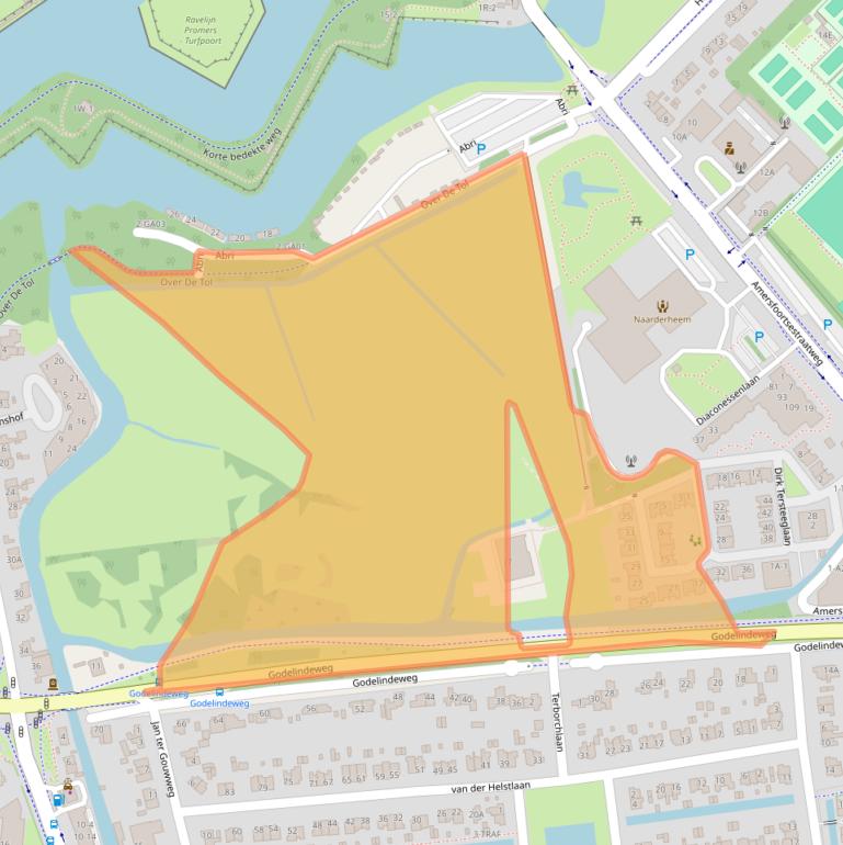 Kaart van postcodegebied 1411ME.