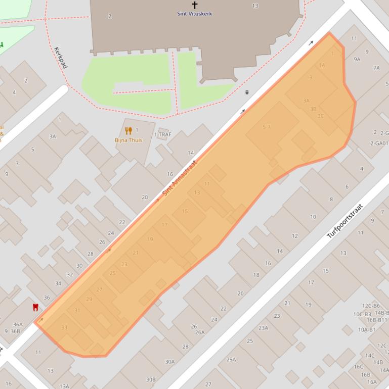 Kaart van postcodegebied 1411PE.