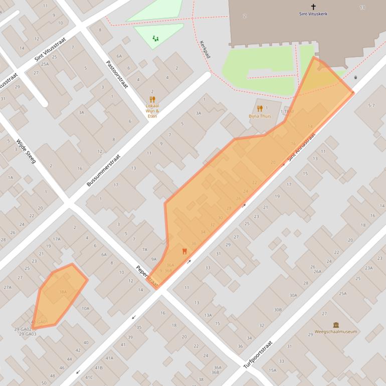 Kaart van postcodegebied 1411PH.