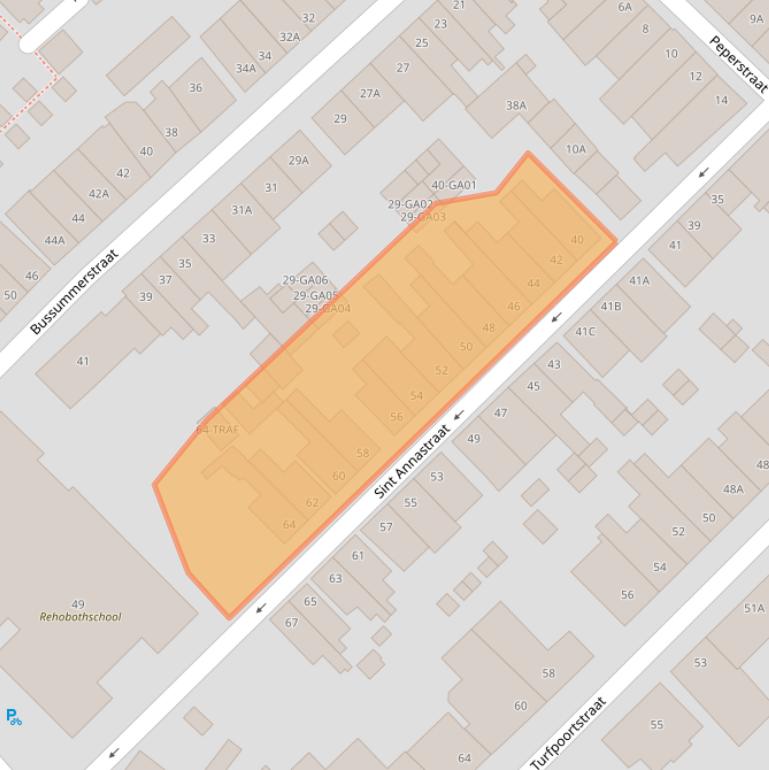 Kaart van postcodegebied 1411PJ.