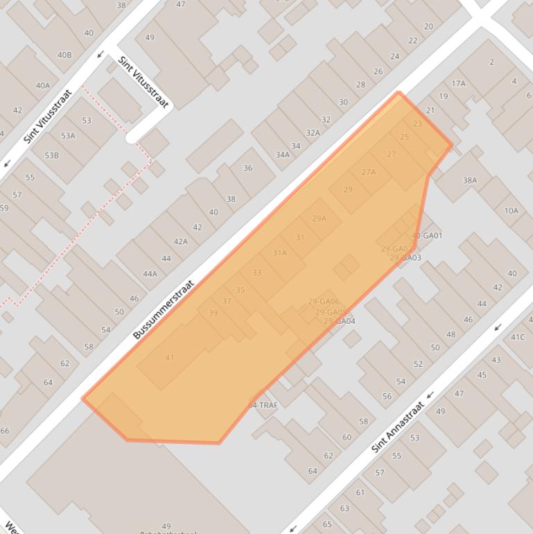 Kaart van postcodegebied 1411PL.