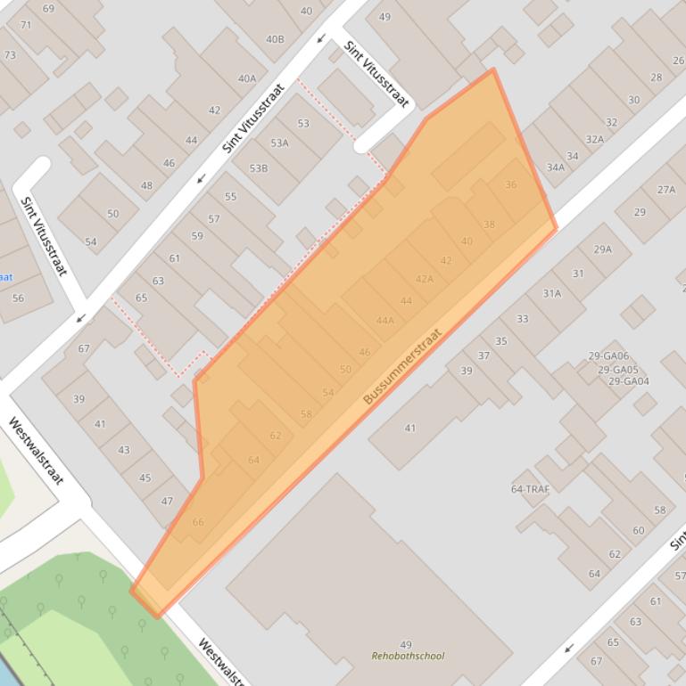 Kaart van postcodegebied 1411PN.