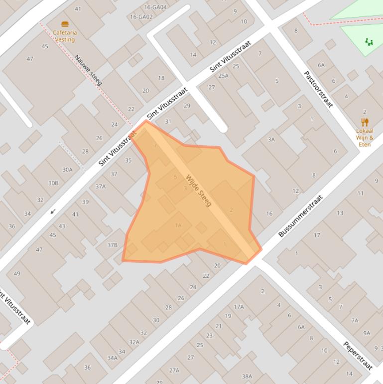 Kaart van postcodegebied 1411PP.