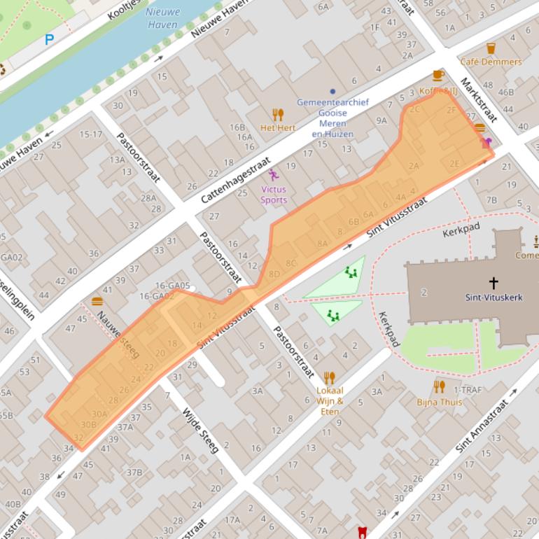 Kaart van postcodegebied 1411PT.