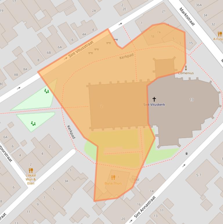 Kaart van postcodegebied 1411PW.