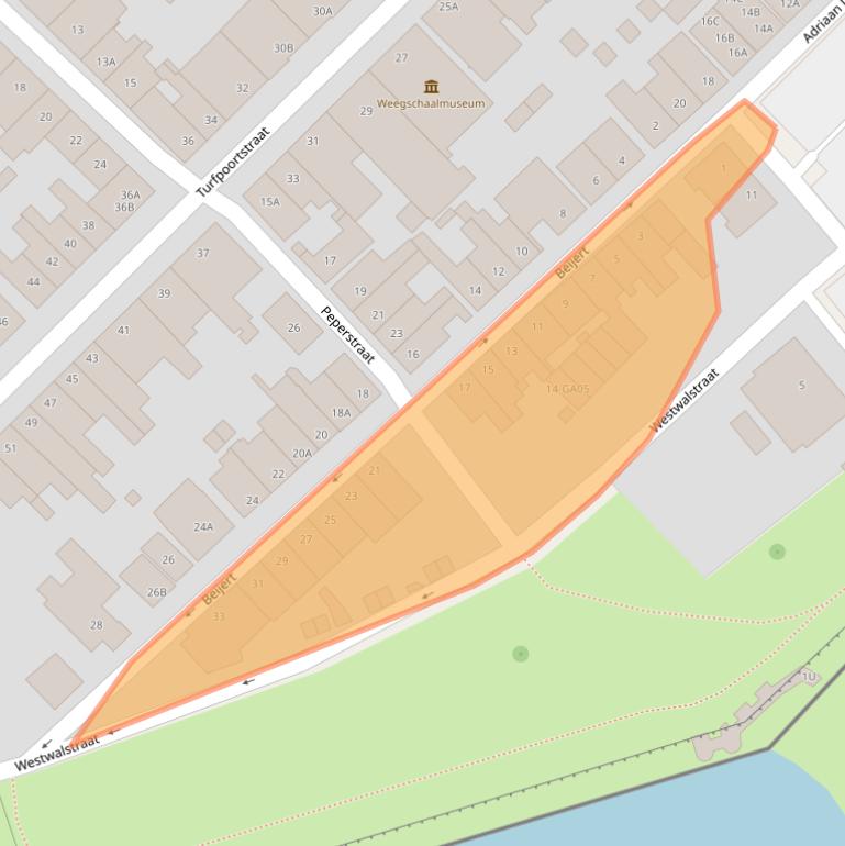 Kaart van postcodegebied 1411RA.