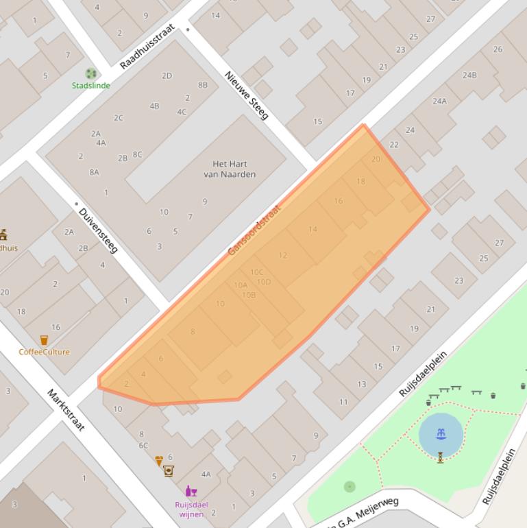 Kaart van postcodegebied 1411RH.